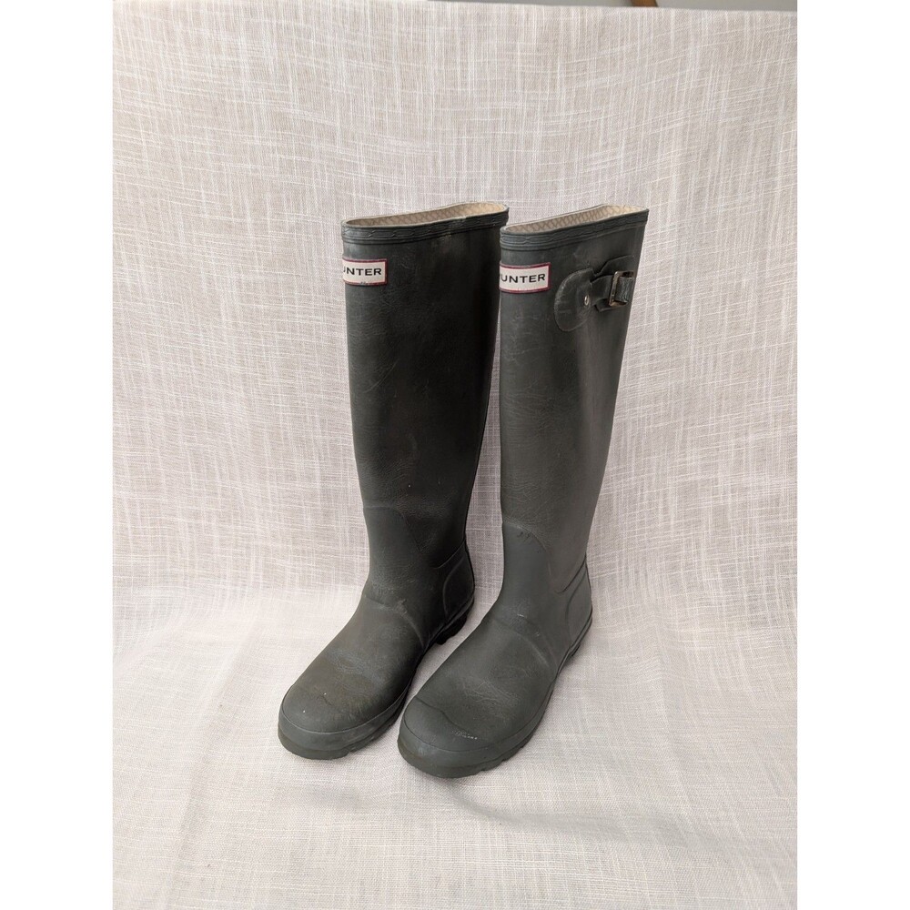 Hunter Boots Original Tall Waterproof Rain Boots Olive Green Women’s Size 7 M